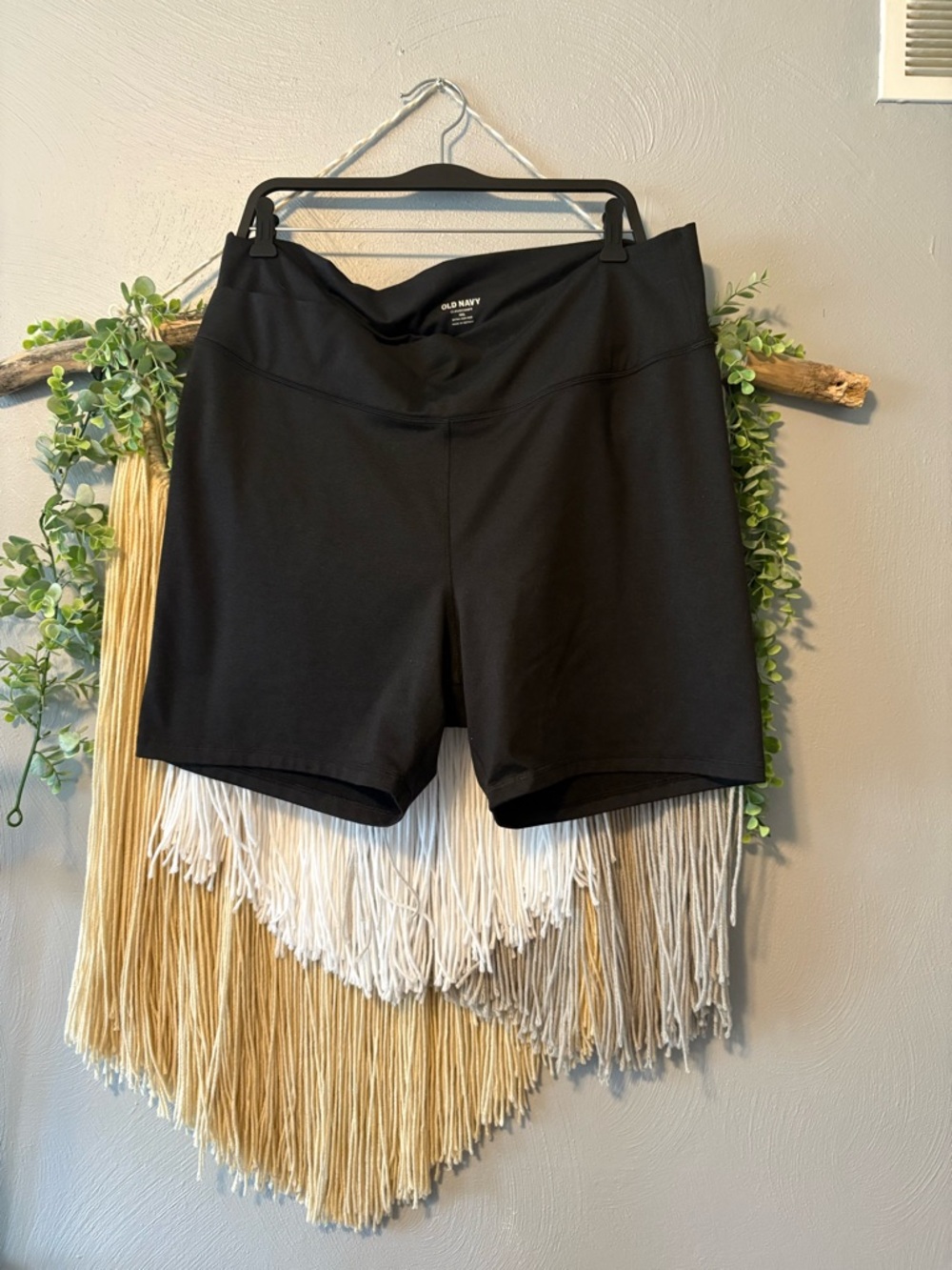 Old Navy Black High-Waist Bike Shorts